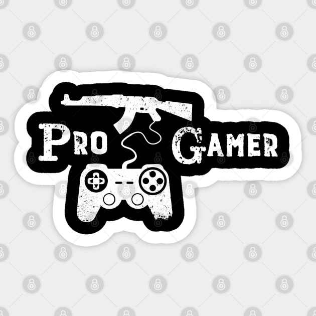 Pro Gamer Sticker by Shirtbubble